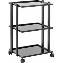 physa Kosmetický vozík - počet skleněných polic: 3 - max. 60 kg - černý PHYSA CT-15