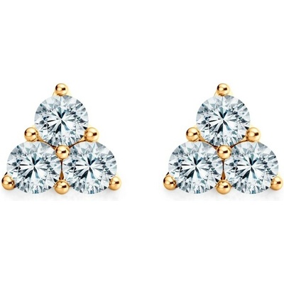 SAVICKI Náušnice Fairytale: žlté zlato, diamanty FAIR-K-BR-008-DIA-Z