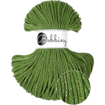 Bobbiny Junior Macrame Cord 3 mm 100 m Shiny Moss Green юта (SX-E172)