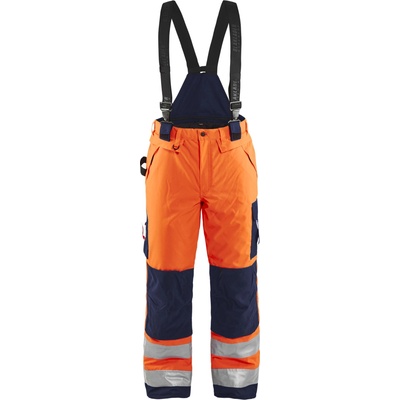 Blåkläder AB 1885 zimní výstražné nohavice oranžová/námornická modrá