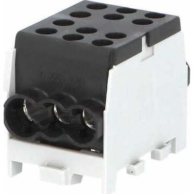 Eleman 1000910 Svorkovnice rozbočovací HLAK 35-1/4 M2 S, 125A, 1pól., AL/CU, IP20, černá, na DIN