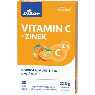 Revital Vitamín C+Zinok 30 tabliet