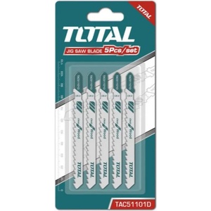 TOTAL Нож за прободен трион total, hcs, дърво, 5 tpi, 5 броя (tl tac51101d)