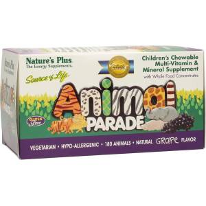  Animal Parade Мултивитамини 180 таблетки за дъвчене - Грозде, 180 таблетки за смучене