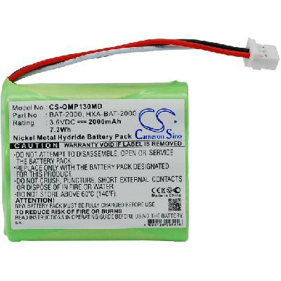 Батерия за Omron HBP-1300 (екв. HXA-BAT-2000), 2000mAh (CS-OMP130MD)