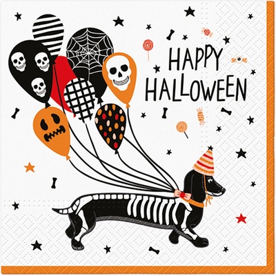 PAW Obrúsky L Spooky dachshund 33x33cm