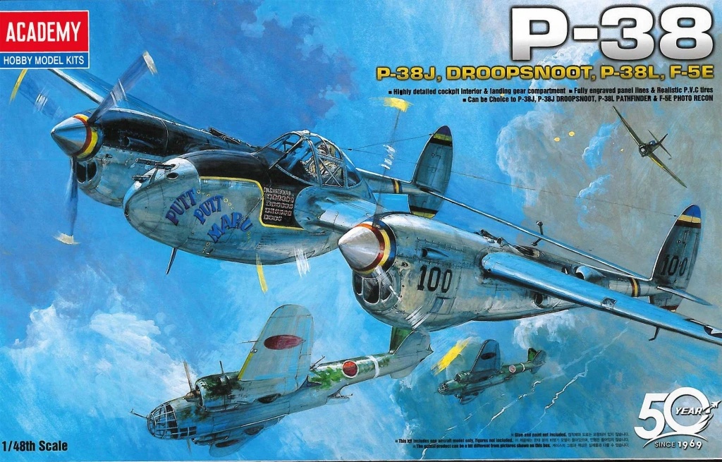 Academy P 38 Combination Version 1:48