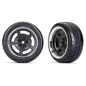 Traxxas колело 1.9", джанта хромирана, гума Reponse (задна) (2)