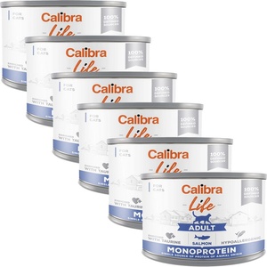 Calibra Cat Life Възрастен Сьомга 6 x 200 г