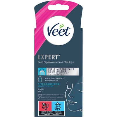 Veet Expert depilační pásky na citlivou pokožku 20 ks