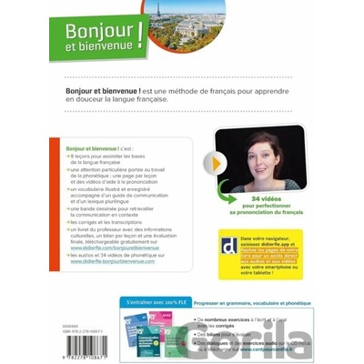 Bonjour et bienvenue A1.2 - tout en français - livre-cahier