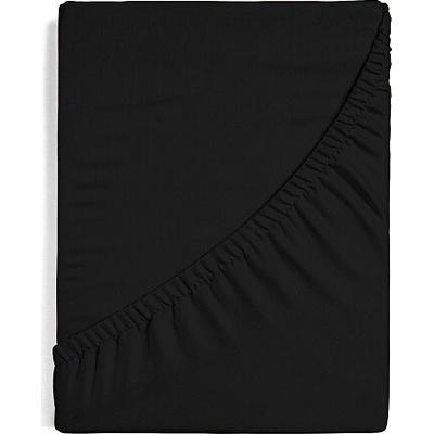 Matějovský Prostěradlo jersey PREMIUM černé 180-200x200-220x30