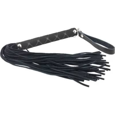 Изискан флогър с удобна ръкохватка - Leather Whip Black (RIM0007956)