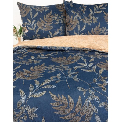 MKLuzkoviny.cz povlečení mikroplyš Digital Gabriela tmavě modrá 140x200 70x90 – Zbozi.Blesk.cz