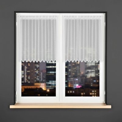 Dekorační metrážová vitrážová záclona SULIKA bílá výška 80 cm MyBestHome – Zboží Dáma