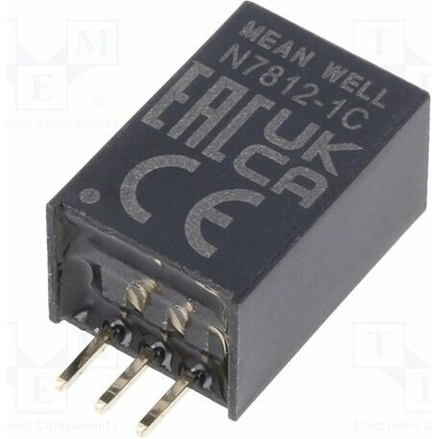 MEAN WELL N7812-1C Měnič: DC/DC; Uvst: 16÷36VDC; Uvýst: -12VDC,12VDC; Uvýst2: -12VDC
