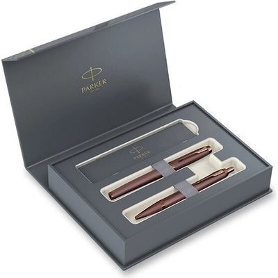 Parker I.M. Monochrome Burgundy sada plnicího a kuličkového pera 1502/3190514