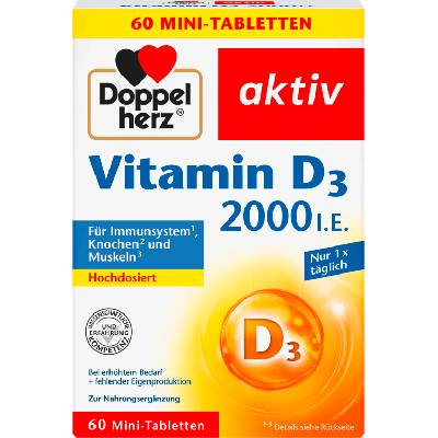 Doppelherz aktiv Vitamin D3 2000 I. E. - 60 таблетки