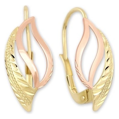 Soliter Nadčasové bicolor náušnice zo zlata 231 001 00601