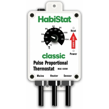 HabiStat pulzní termostat 26 - 40°C High Range bílý