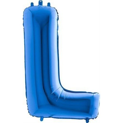 Nafukovací balónek písmeno L modré 102 cm Grabo