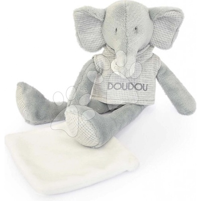 sloník Elephant Sweety Doudou et Compagnie v darčekovom balení sivý 25 cm