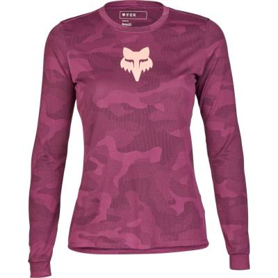 Fox Womens Ranger Tru Dri LS Jersey S dark maroon