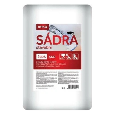 ROKO Sádra stavební šedá - 5kg