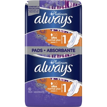 Always platinum дамски превръзки, Ultra normal plus, 16 броя