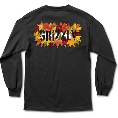 Grizzly SEASONAL STAMP LS Tee Black
