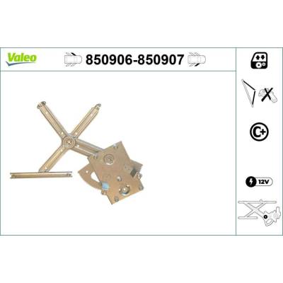 Zvedací zařízení oken VALEO 850906 850906