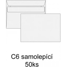 Obálka C6/50 bílá KRPA samolepící