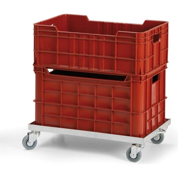 Prepravný vozík na prepravky s madlom B2B Biedrax PPP1504