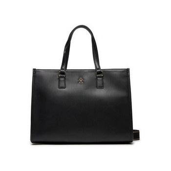 Tommy Hilfiger Дамска чанта Th Monotype Tote AW0AW15978 Черен (Th Monotype Tote AW0AW15978)
