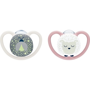 Nuk Perfect Match Air Night 0-6 m биберон Firefly/Sheep 2 см