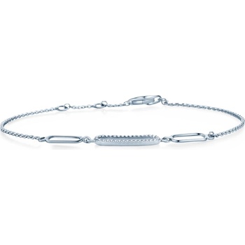 SAVICKI Narukvica Savicki: bijelo zlato 585, dijamanti