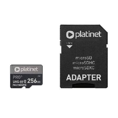 MicroSDXC Secure Digital + Adapter SD 256GB UIII A1 - памет карта със SD адаптер (клас 10)