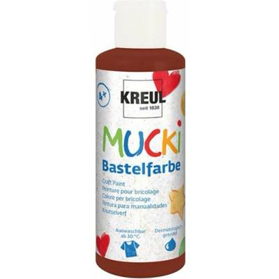 Dětské umělecké barvy MUCKI 80 ml - Hnědá