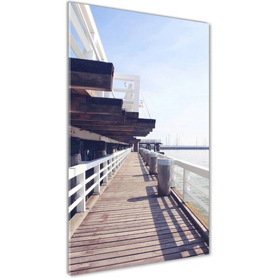Vertikálny foto obraz sklenený Mólo w Sopote 50x100 cm