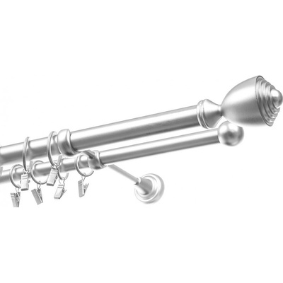 Garol Kovová garnýž dvojitá satyna exclusive komplet Avanti 160 cm