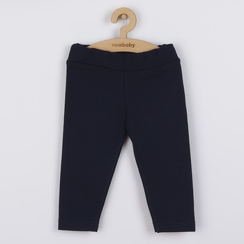 New Baby Dojčenské bavlnené legíny Leggings tmavo modré