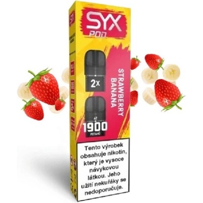 Syx Pod Strawberry Banana 16,5 mg 2x950 potáhnutí 1 ks – Zboží Mobilmania