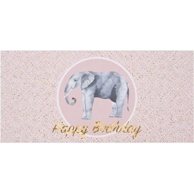 Artebene Darčeková obálka 23x11 cm Happy Birthday Elefant