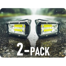 KAMAR LED pracovní světlo 18,5W, 1600lm, 2xCOB, 12/24V, IP67/2-PACK! [LB0123]