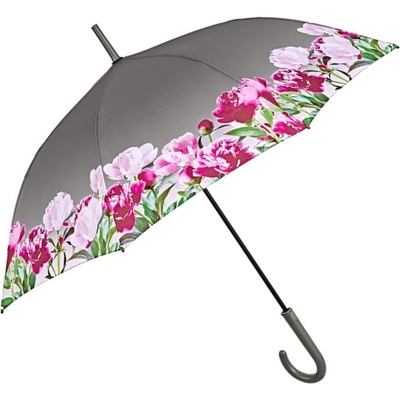Perletti dámsky automatický dáždnik Time Flowers 26490 sivý