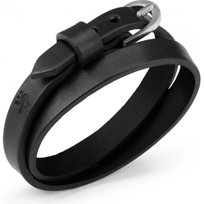 Daniel Dawson pánský kožený Christian Black černá NR445