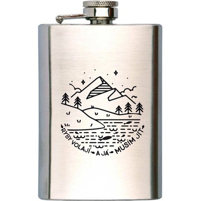 Bohemia Gifts Ploskačka na alkohol Ryby volají 200 ml