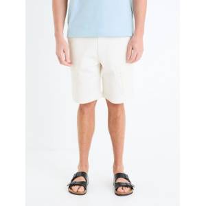 Celio Кремави мъжки товарни шорти Celio Gojogbm Celio | Byal | МЪЖЕ | S