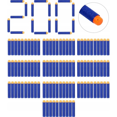 200 ŠIPEK DO NERF ELITE NÁBOJE ŠIPKY