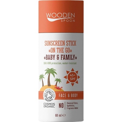 Wooden Spoon On The GO - Био Слънцезащитен Стик SPF 45+ [60 мл]